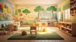 modern bright and colorful kids room design