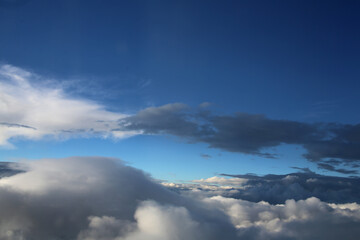 Sticker - blue sky with clouds