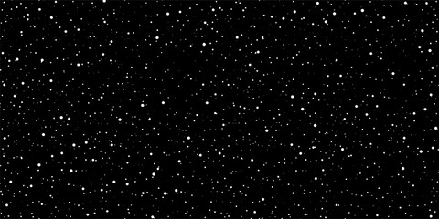 Starry space background in the night, rain drops, noise, dust texture, snow background, space universe, twinkling lights, starry night sky - vector