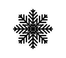Black Snowflake Icon