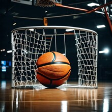 Basketball Hoop And Ball, Generated Using AI