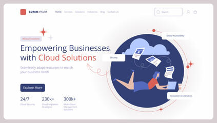 Wall Mural - cloud storage. a digital service or application that transfers data to a server or hosting service. 