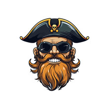 Pirate Mascot Logo Vector Illustration