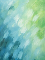 Wall Mural - Abstract and textured oil paint background in green and blue colors