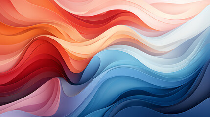 Canvas Print - abstract wavy background