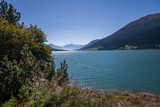 Fototapeta Desenie - Lake Resia in South Tyrol in northern Italy