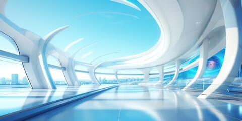 Poster - visionscape futura interior, generative ai