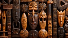 Traditional Wooden Mask Carving
