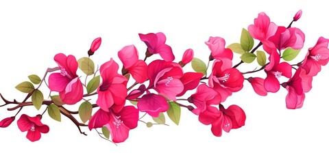 Bougainvillea Blossom  Vibrant Close Up for Design, Generative AI