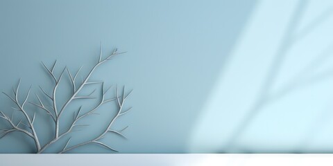 Poster - soothing azure product showcase, generative ai