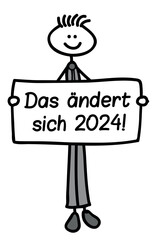 Wall Mural - Das ändert sich 2024