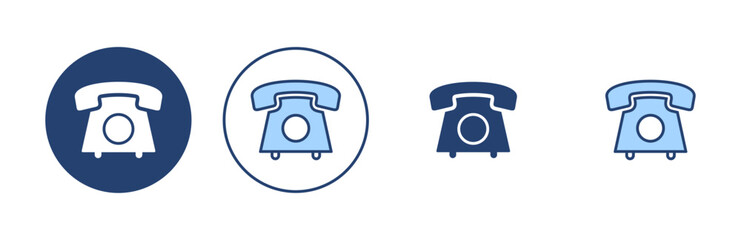 Wall Mural - Telephone icon vector. phone sign and symbol