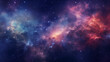 Digital background wallpaper inspired by the cosmos, incorporating celestial elements, stars, galaxies, nebulae, vibrant colors