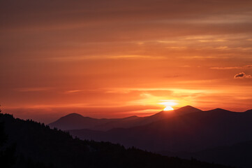  Sun Breaks Over the Blue Ridge Mountains