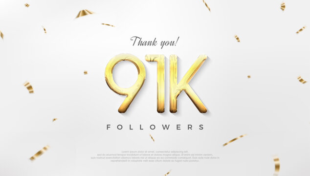 Thanks to 91k followers, celebration of achievements for social media posts.