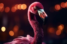 A Close Up Of A Flamingo