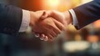 © venusvi - handshake ,working together and applause for successful deals.