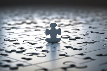 Aufkleber - Business strategy, success solution, jigsaw games symbol. Idea metaphor. Creative idea, connection, challenge,