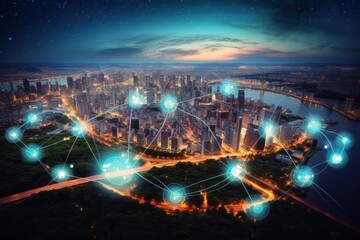 Poster - wireless networks and the concept of wireless network cities to store official research data.