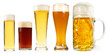 Verschiedene Biersorten im Glas - Bier Transparent PNG