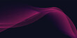lines wave Dark pink abstract background with glowing wave. Shiny moving lines design element. Modern purple blue gradient flowing wave lines. Futuristic technology concept.