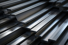 Extruded Metal Profiles As Background, Full Frame
