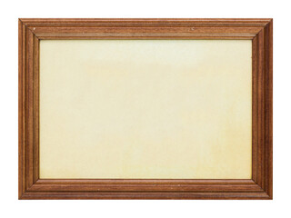 Wall Mural - wooden picture frame isolated