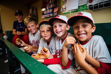 Youth league baseball is always a hit