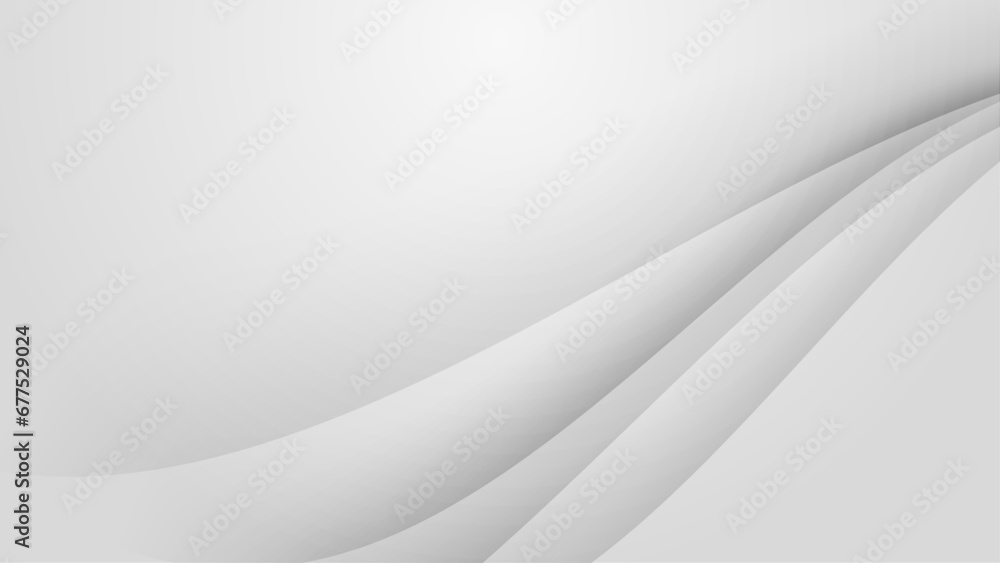 White vector gradient abstract background with shapes elements Stock ...