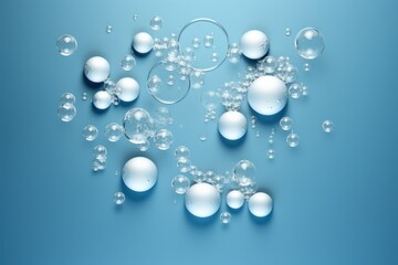 Wall Mural - Frozen Bubbles - Generative AI