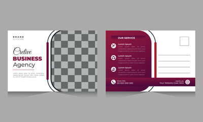 Wall Mural - Creative modern corporate business postcard EDDM design template