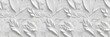 © Corri Seizinger - White geometric floral leaves 3d tiles wall texture background illustration banner panorama, seamless pattern