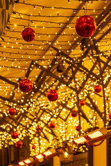 Poster - Christmas decorations in downtown, Vienna, Austria