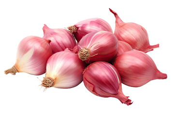 Shallots isolated on white background