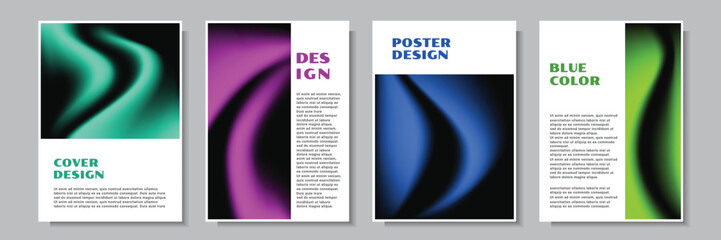 Wall Mural - abstract multicolor poster template collection vector design