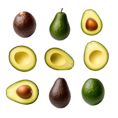 Sticker - Avocado on transparent background PNG