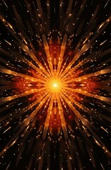 Wall Mural - explosion of light. abstract fractal. fractal art background for creative design. print for clothes,