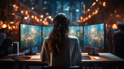 Aufkleber - A woman programmer in the modern computer world.