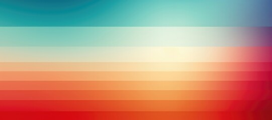 Wall Mural - In a wide-format composition, a seamless color gradient incorporates horizontal stripes, creating a visually dynamic and captivating abstract background. Illustration