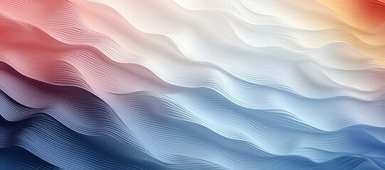 Wall Mural - in a wide-format, three-dimensional composition, a seamless color gradient beautifully shapes dynami
