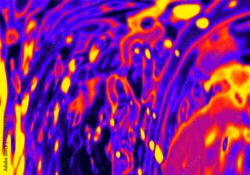 Heat map. Abstract infrared thermographic background. Vector ...