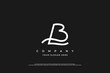 Initial Letter BL or LB Logo Design Vector