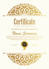 Wall Mural - Achievement certificate best award diploma