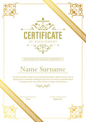 Wall Mural - Achievement certificate best award diploma