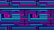 abstract tech background with lines in blue, purple and pink. - Seamless tile. Endless and repeat print.