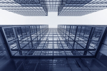 Aufkleber - Exterior of modern architecture. Building abstract background