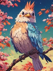 Wall Mural - bird on a branch