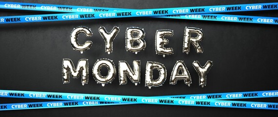 Canvas Print - Cyber Monday Week - 3D Illustration