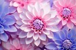 Harmonious Floral Arrangement with Vibrant Pink and Blue Flowers