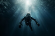 diver under water